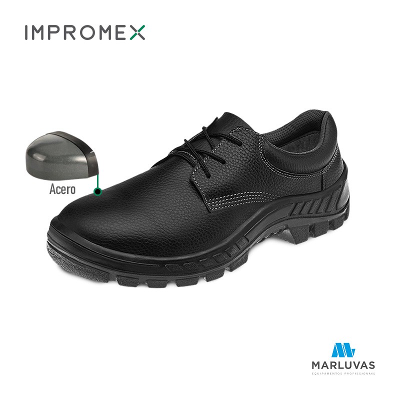 Impromex  Zapato de Seguridad Antideslizante con Puntera de Acero Marluvas  50S29 A