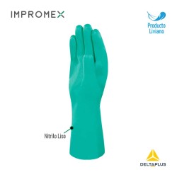 Guantes Químicos de Nitrilo Liso Delta Plus