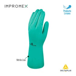 Guantes Químicos de Nitrilo Liso Delta Plus