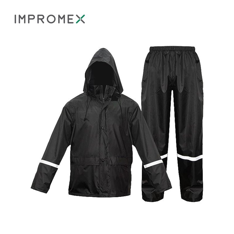 Traje para moto con cinta reflectiva